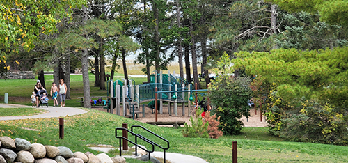Playground at the swimming Beach